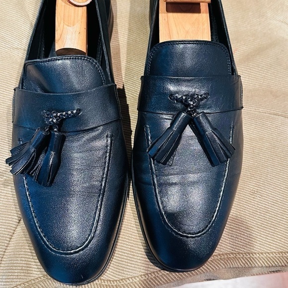 Zara Leather Tassel Loafers.